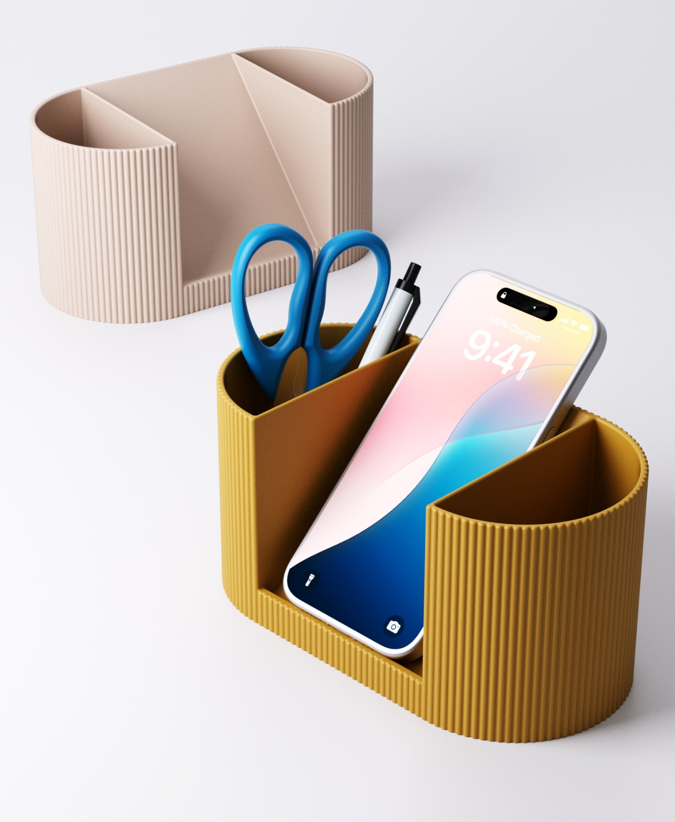 Phone Holder + Desk Organiser Type 10