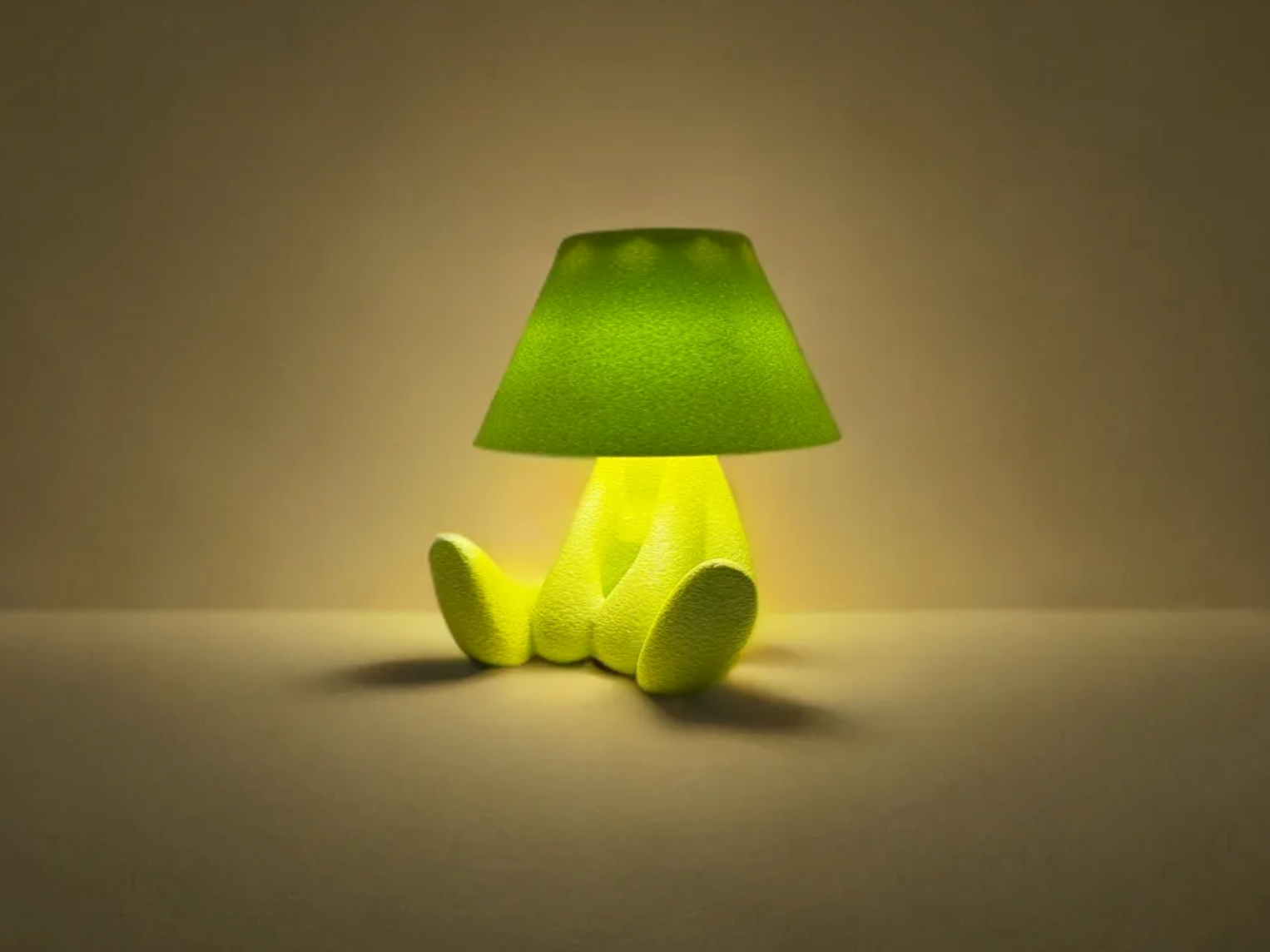 مصباح لوبي – Shy LED | مصباح طاولة LED عصري مطبوع بتقنية الطباعة ثلاثية الأبعاد