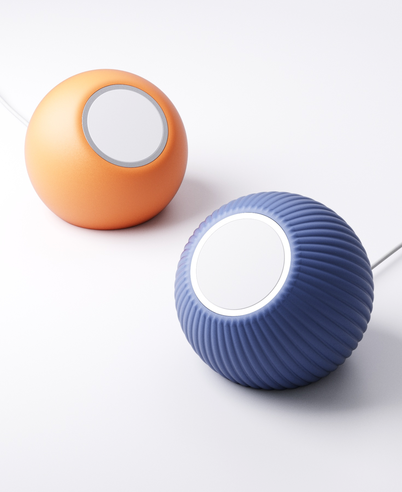 MagSafe Charging Stand showing Classic Smooth and Modern Ribbed finishes