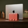 Wibble Aesthetic Vertical Laptop Stand for Apple MacBook – Premium 3D Printed Desk Organizer by TREEDKW