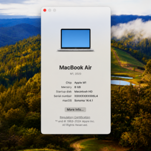 How to find your MacBook model using About This Mac window
