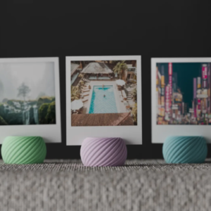 Twisted Spiral Photo Holder for Instax and Polaroid Photos