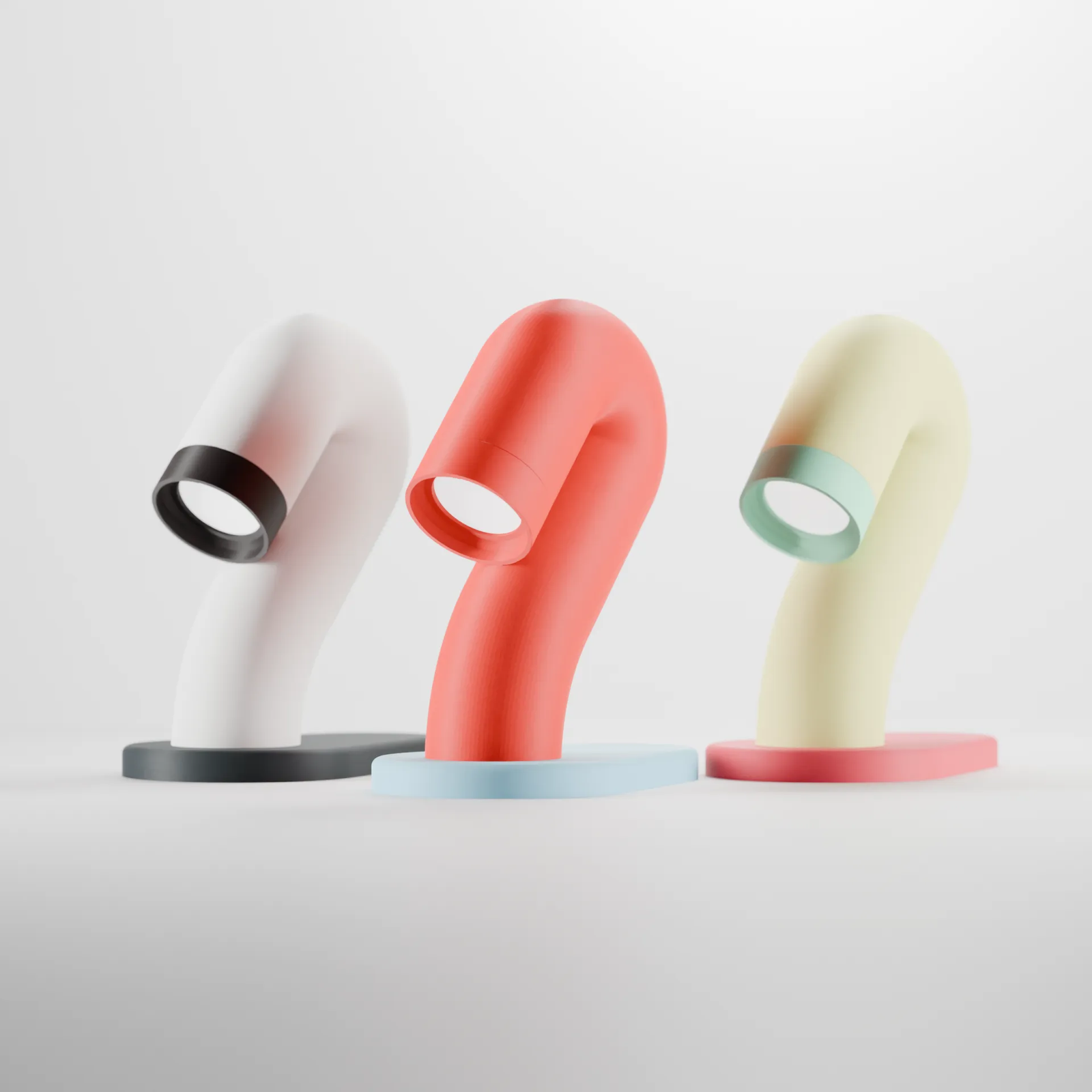 Wibble Desk Lamp with rotatable base and adjustable light direction
