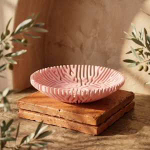 Coral Catch-All Bowl organic pattern home decor